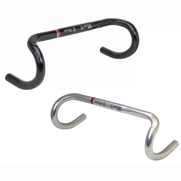 NITTO M106 NAS 400mm シルバー ハンドル 楽天市場】NITTO(日東) NEAT-M106 NAS ハンドルバー (26.0