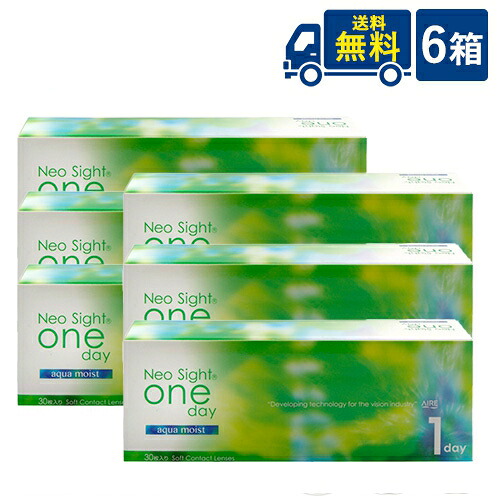 【尖んがり20倍】 ネオサイトワンデーアクアモイスト 6箱 1箱30枚入×6箱仕掛ける  アイレ  30枚入り口・入口  1日使い捨て コンタクトレンズ 読みやすい接点