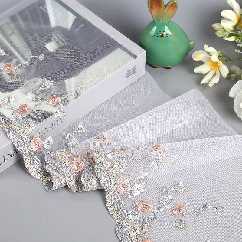 楽天市場 チュール チュールリボン リボン 手芸用 レース生地 レーステープ 花柄 手作り ハンドメイド 4m B071 Worldfine楽天市場shop