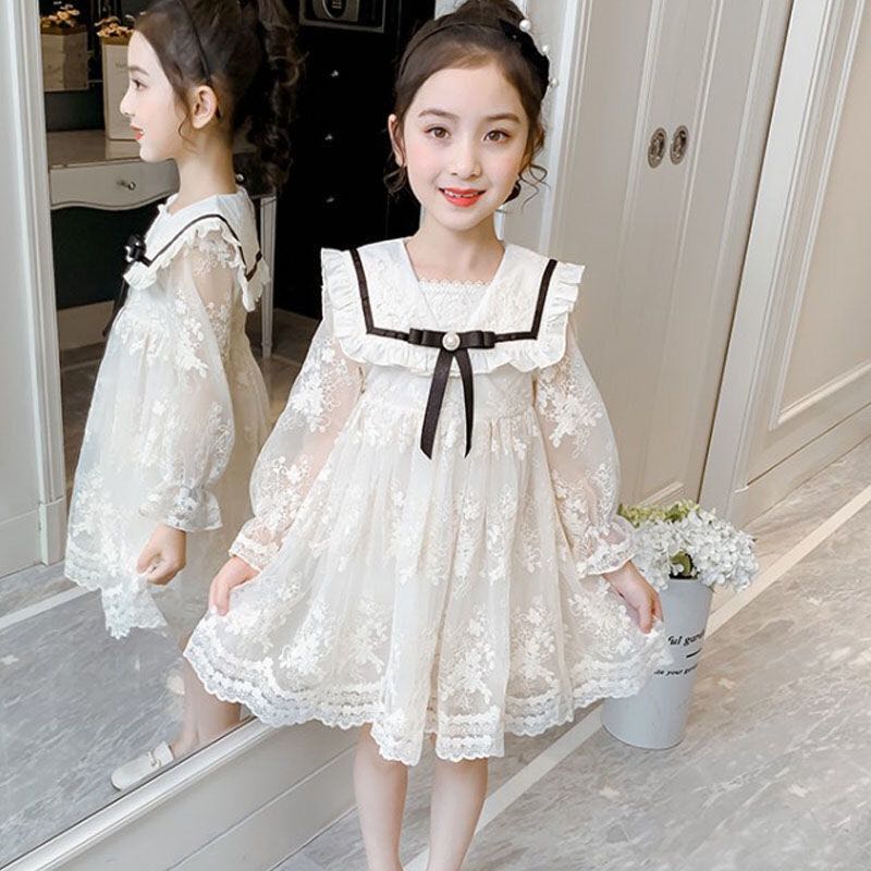 チュールドレス 子供服 レースワンピース キッズ 長袖 プリンセス 可愛い 春夏（110-160）KWEA029 | WorldFine楽天市場SHOP