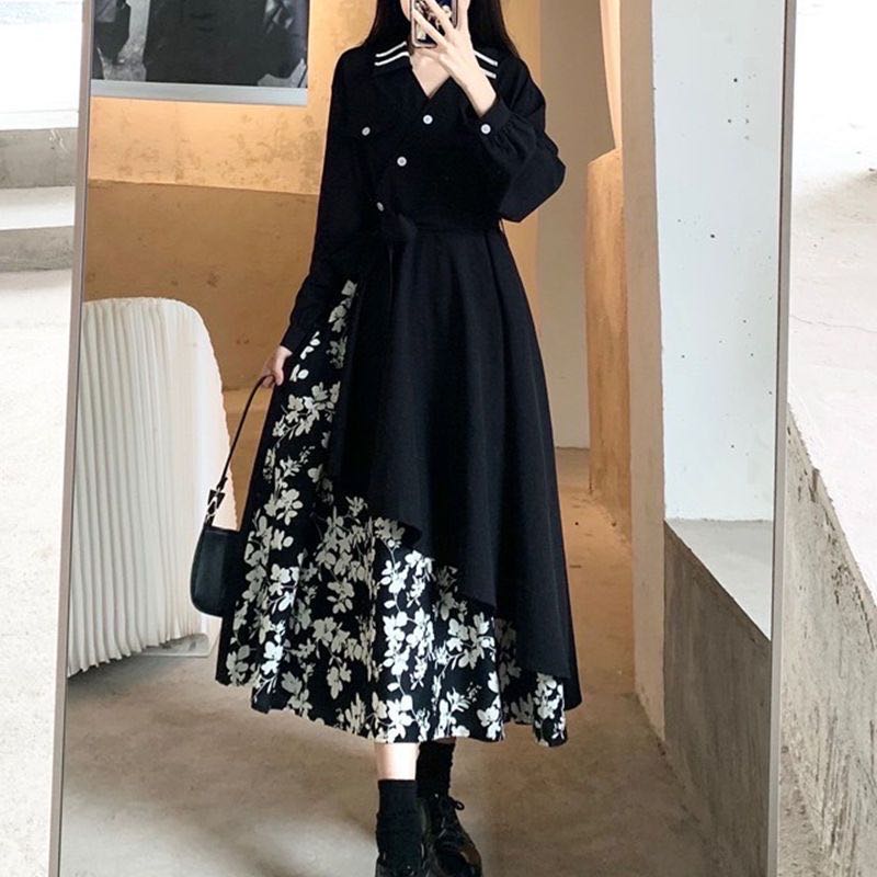 ワンピース レディース ロングワンピ ロング丈 フライング