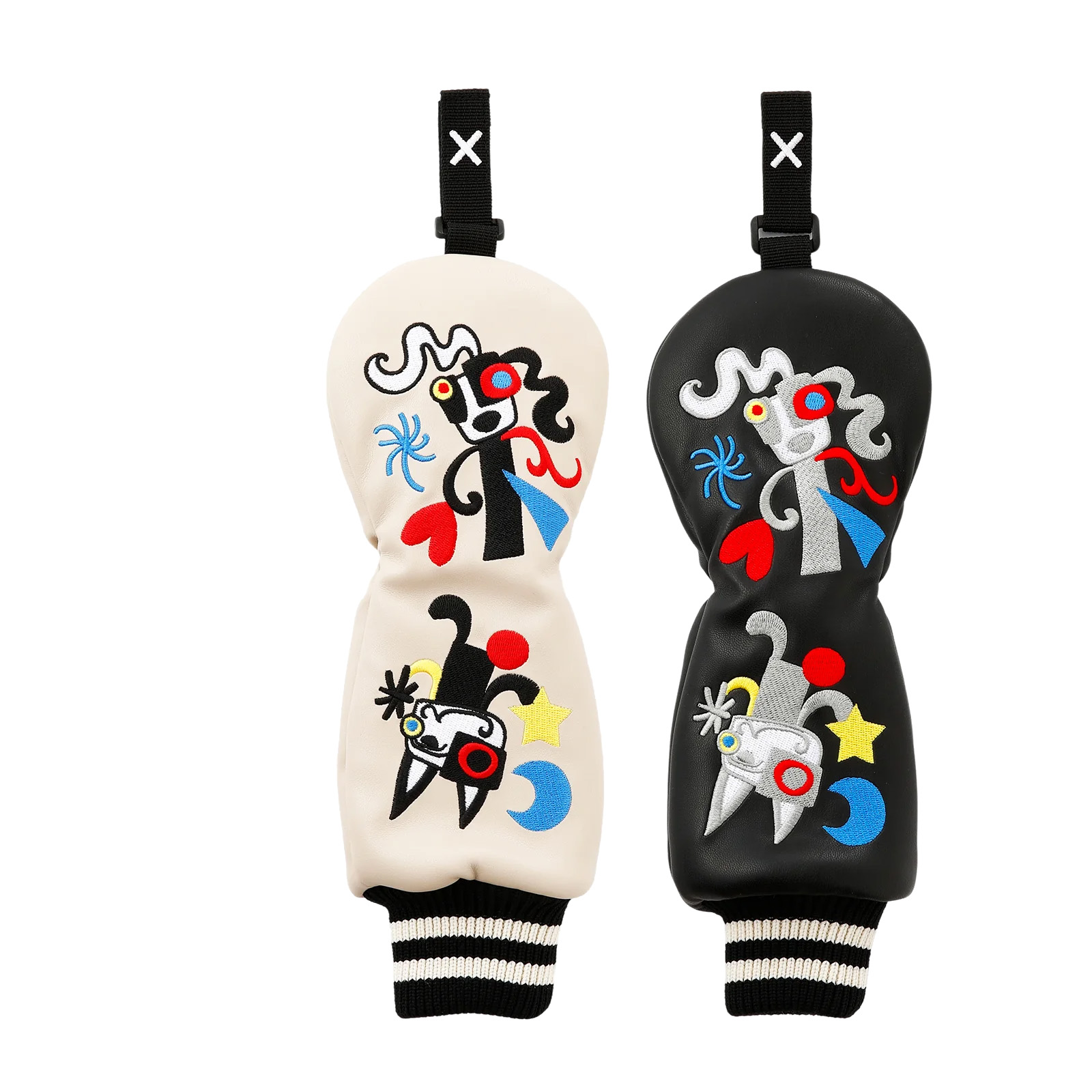 ゴルフ用品 保護 クラブカバー MUSPORTS ポップアートカラフルパッチワーク刺繍 UT用 ヘッドカバー 703R2576 【IR】