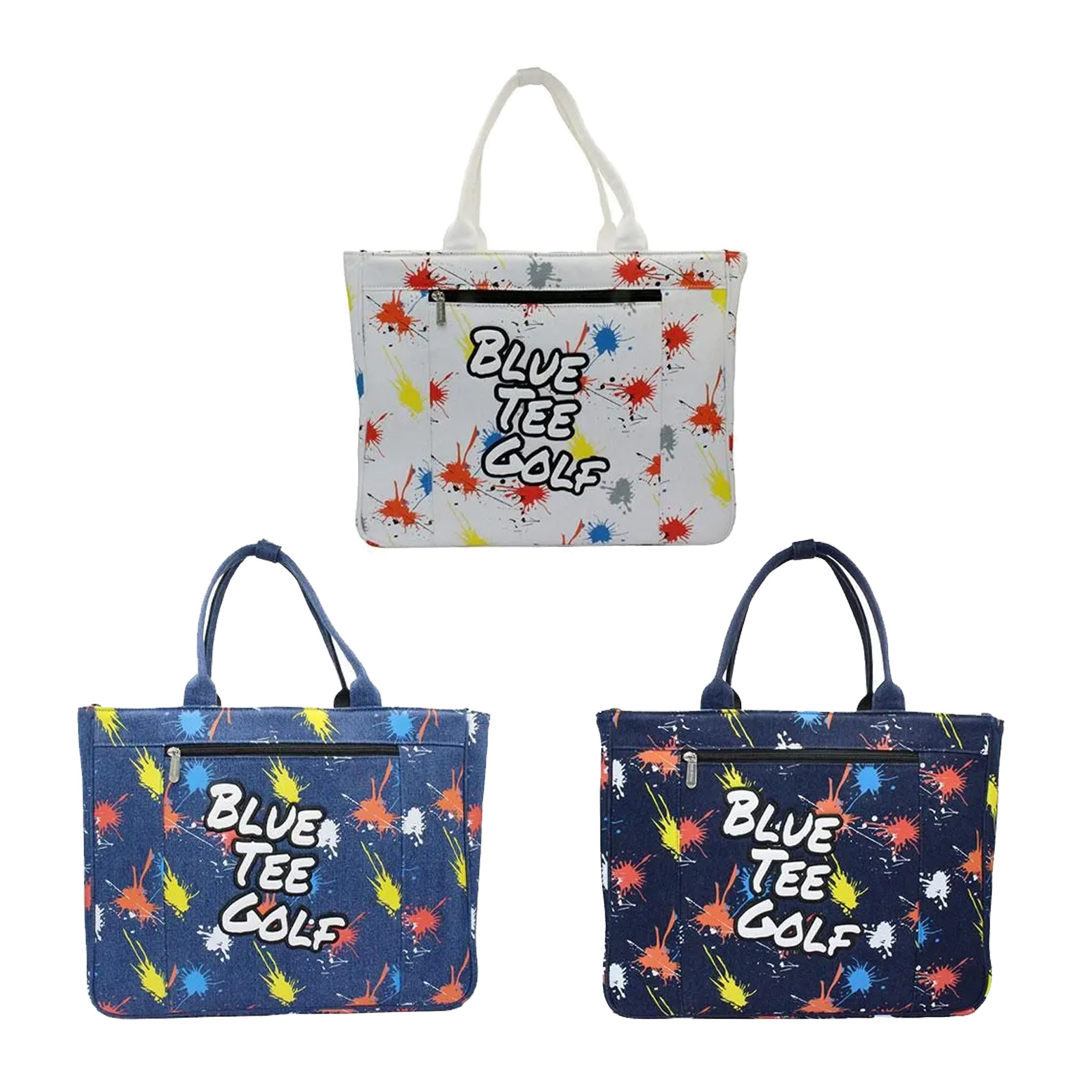 ゴルフ メンズ キャディ バッグ ブルーティーゴルフ デニム ペイント ボストンバッグ BB-002 【IR】