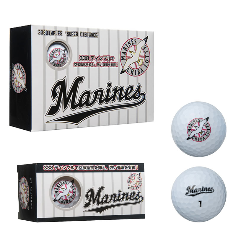 プロ野球 Npb 千葉ロッテマリーンズ ゴルフボール6球入り Lmba 7756 78 以上節約