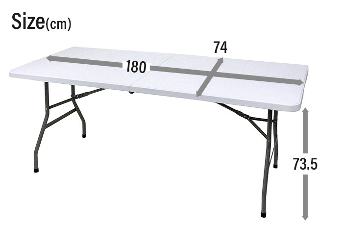 楽天市場 折りたたみテーブル 幅180 丈夫 強化プラスチック 作業用 テーブル アウトドア バーベキュー キャンプ 裁縫 ミシン 作業 大きい おすすめ さんじょうインテリア