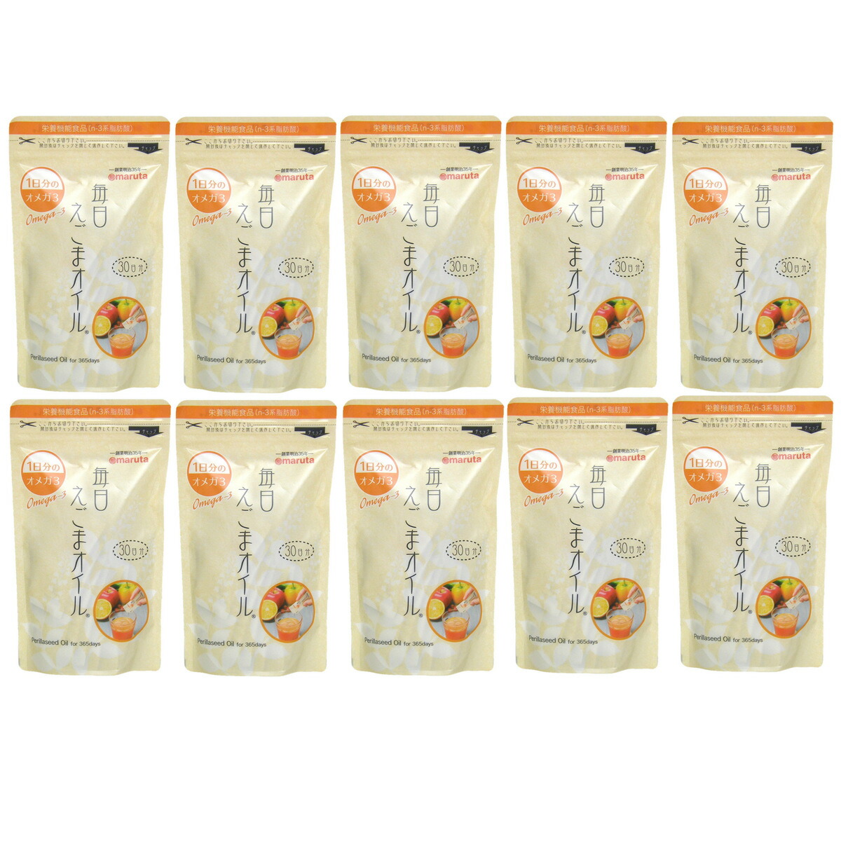 太田あぶら身 日毎夜毎えごま油絵の具 (3g×30袋)×10袋仕掛ける マルタ エゴマ DHA EPA ゼロ3 貨物輸送無料