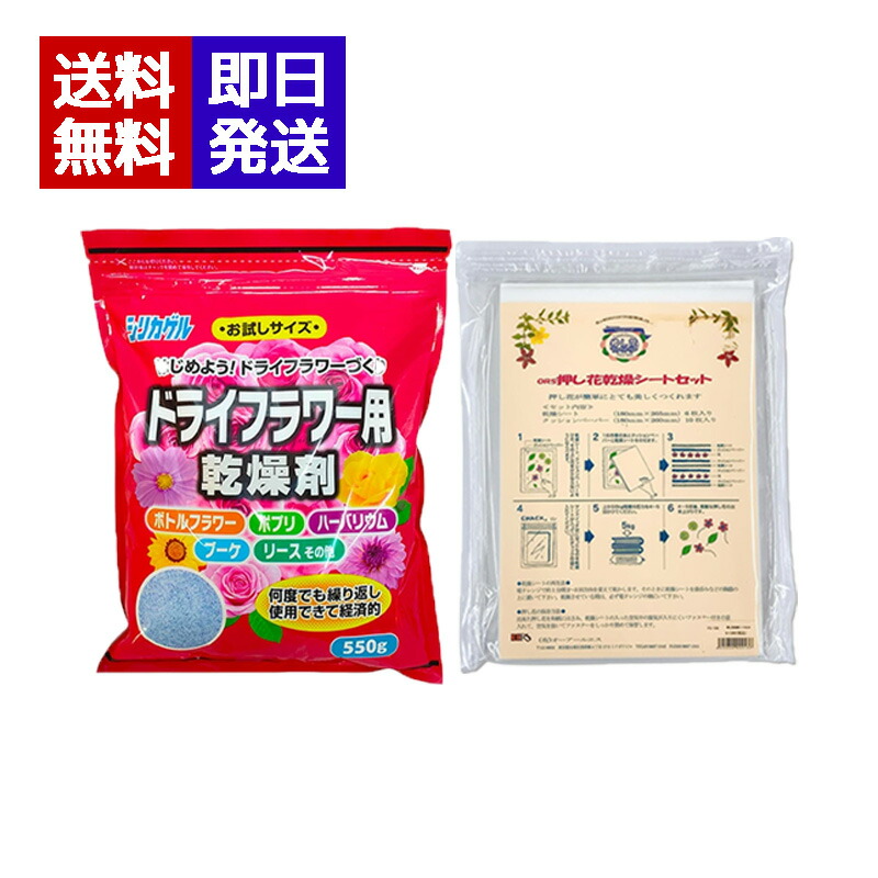 楽天市場】ドライフラワー用乾燥剤 シリカゲル 550g + 押し花乾燥