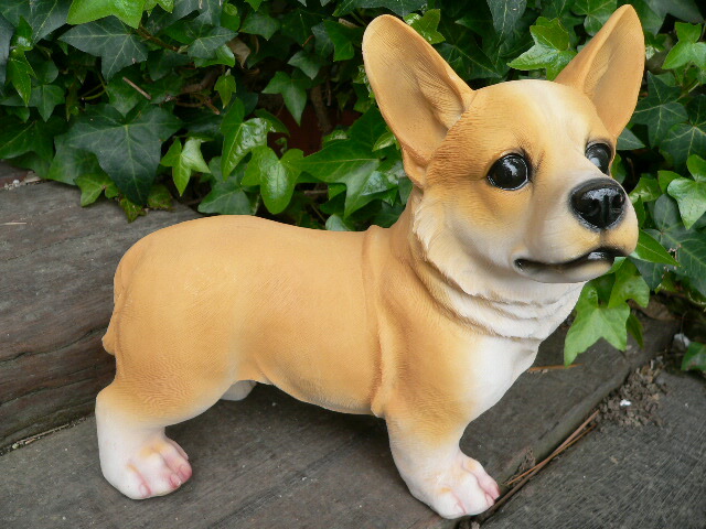 楽天市場】犬の置物 コーギー T14269 ガーデン 庭