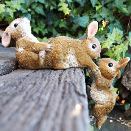 楽天市場】うさぎの置物 ウサギ ラビットHB 兎 N11964