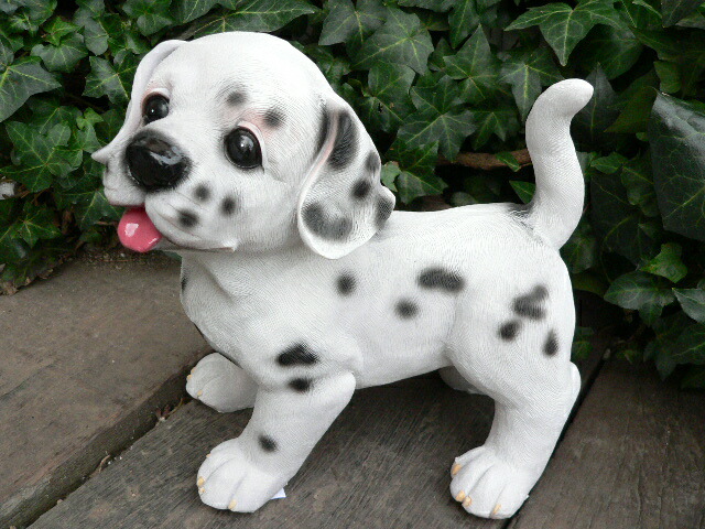 犬の置物 ダルメシアン H806 おまけ付 いぬ イヌ 動物 ガーデン オーナメント オブジェ 庭 置物 陶器 Crunchusers Com