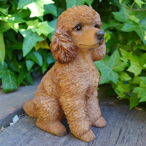 中古【犬のおきもの】 プードル？親子 ベージュ 中古【犬のおきもの】 プードル？親子 ベージュ 中古【犬のおきもの