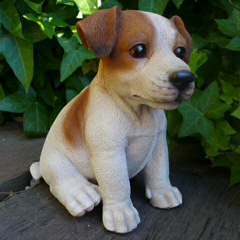 楽天市場】犬の置物 ジャックラッセルテリア こいぬ お座りタイプ ワン