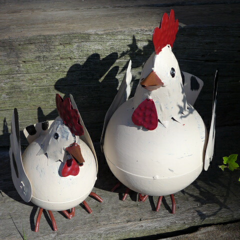   陶器　置物　ニワトリ② 美品 楽天市場】可愛いにわとり ペア 2匹セット フィギュア 置物 鶏 陶器