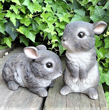 オルゴナイト　フラワー☆ラビット2 うさぎ置物 オルゴナイト フラワー☆ラビット2 うさぎ置物 楽天市場】うさぎの置物