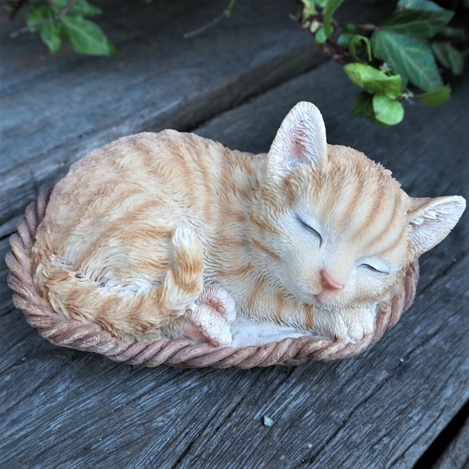 猫の置物 香箱座り 楽天市場】猫の置物 香箱座り(こうばこずわり)子猫 茶トラ