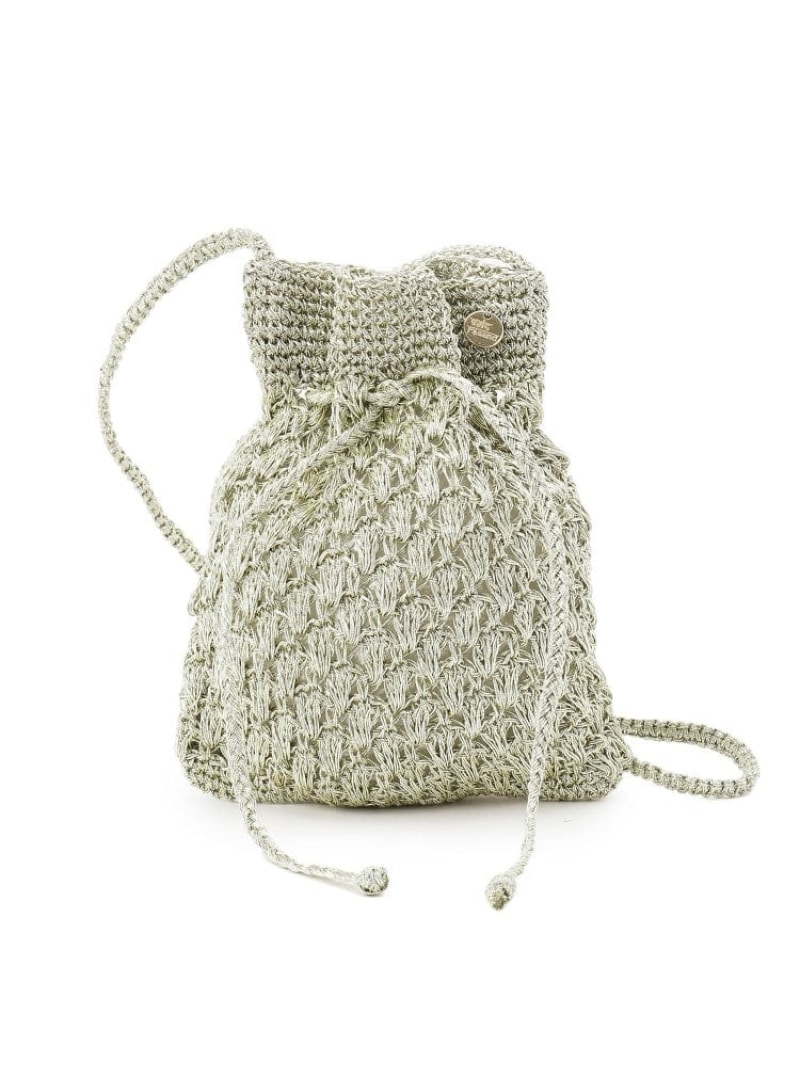 ne Quittez pas(ヌキテパ)METALLIC MACRAME SAKOCHE BAG DRESSTERIOR ドレステリア バッグ ショルダーバッグ シルバー【送料無料】[ Fashion]