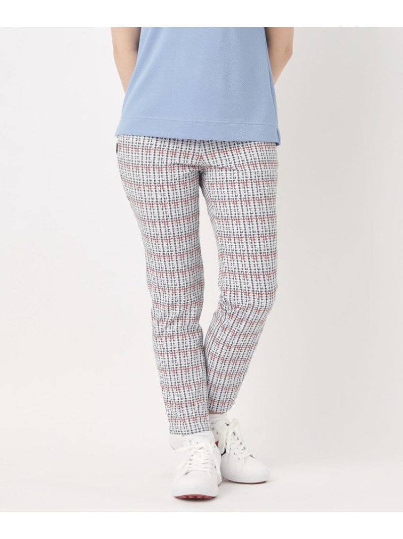 カラーチドリチェックパンツ adabat アダバット パンツ その他のパンツ ブルー レッド【送料無料】[ Fashion]