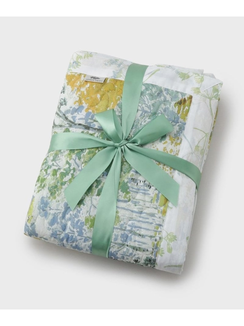 バーンウッド柄 マルチカバー 140*100cm LAURA ASHLEY HOME ローラ アシュレイ インテリア・生活雑貨 その他のインテリア・生活雑貨 グリーン【送料無料】[ Fashion]｜WORLD ONLINE STORE店