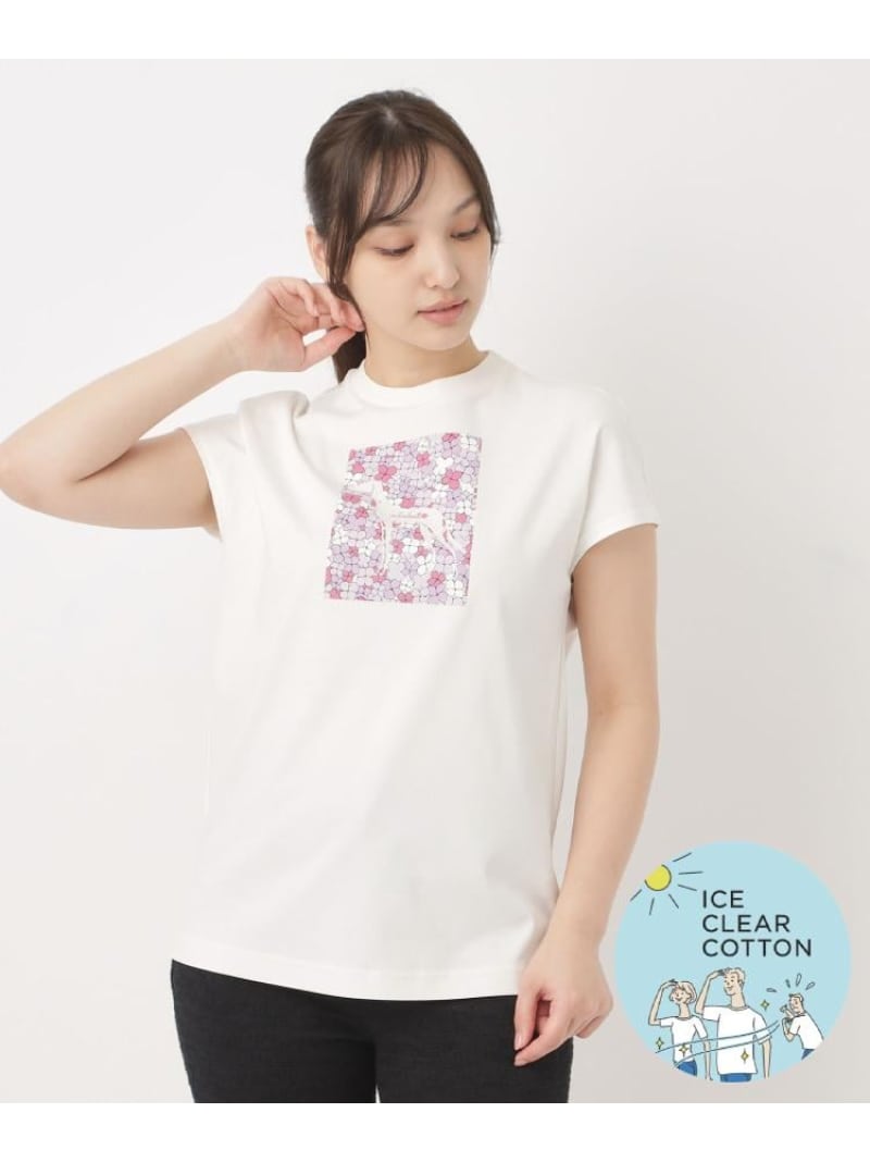 【SALE／5%OFF】人付き合い冷感/抗菌防臭/消臭 アイスクリアコットンチュニックT adabat アダバット トップス カットソー・ティーシャツ 白いこと 米国海軍 黒いこと【RBA_E】【貨物輸送無料】[ Fashion]