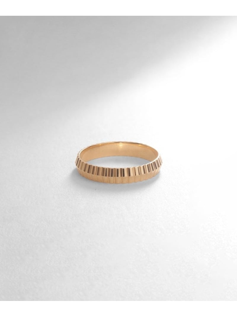K10ガドルーンカットしのぎ リング COCOSHNIK ココシュニック アクセサリー・腕時計 リング・指輪 イエロー【送料無料】[ Fashion] 30,745円