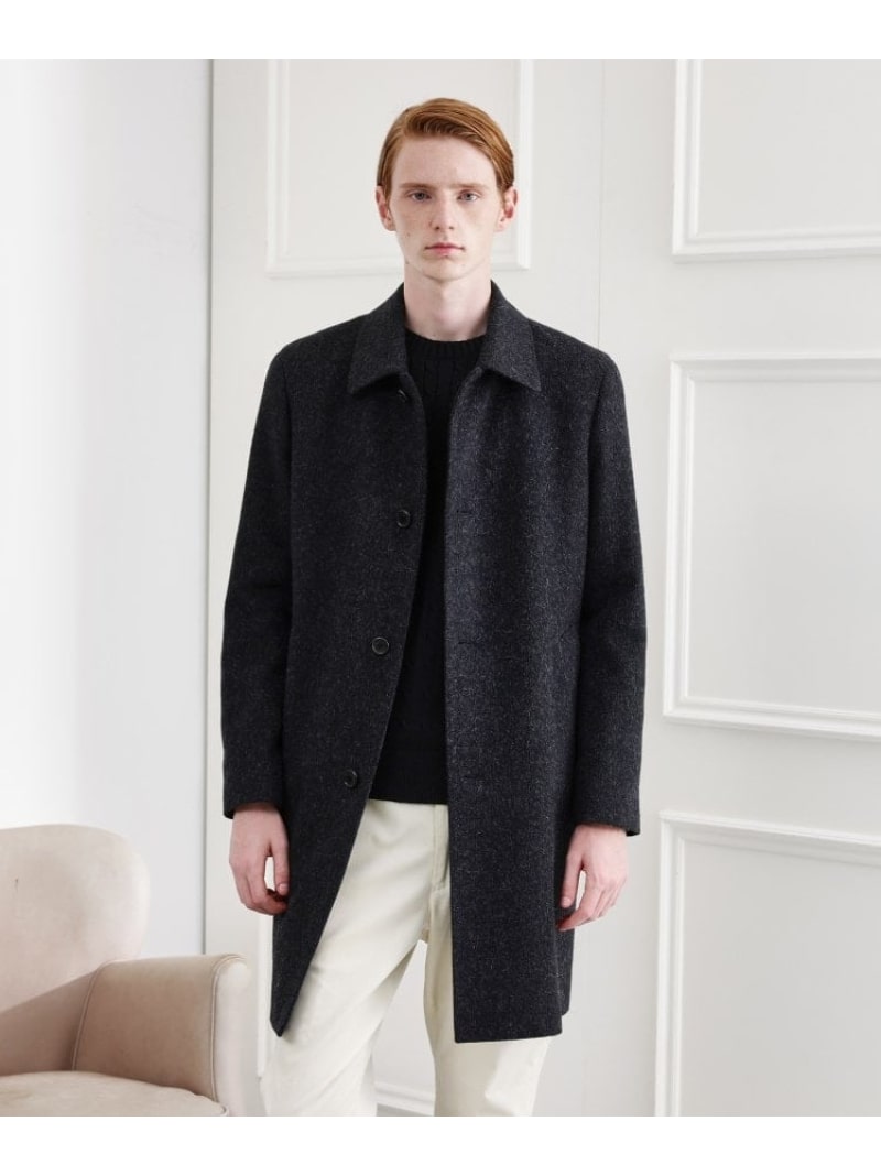 【SALE／50%OFF】【LIMITED】ウール混ステンカラーコート TAKEO KIKUCHI タケオキクチ ジャケット・アウター ステンカラーコート グレー ブラック ピンク【RBA_E】【送料無料】[ Fashion]｜WORLD ONLINE STORE店