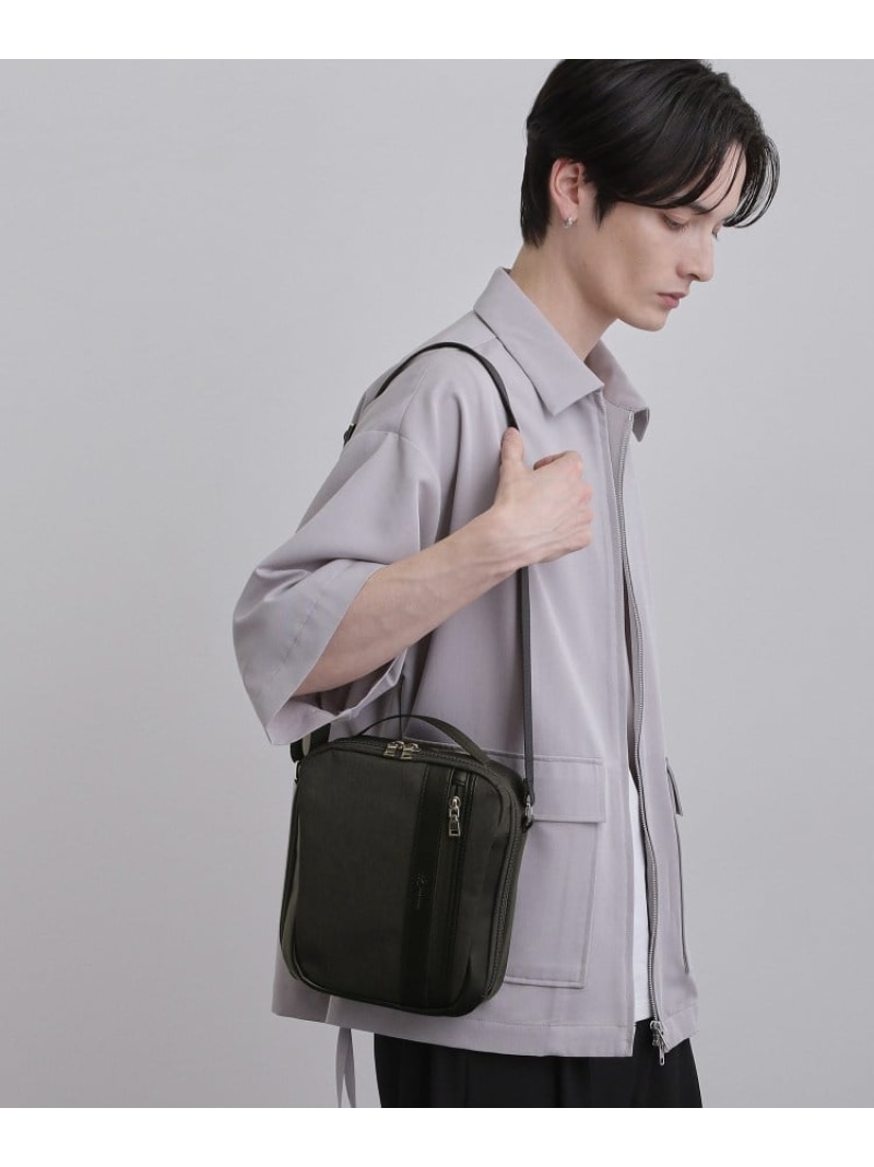 【SALE／10%OFF】【2WAY】ボックスミニショルダーバッグ tk.TAKEO KIKUCHI ティーケータケオキクチ バッグ ショルダーバッグ グリーン グレー ネイビー【RBA_E】【先行予約】*【送料無料】[ Fashion]