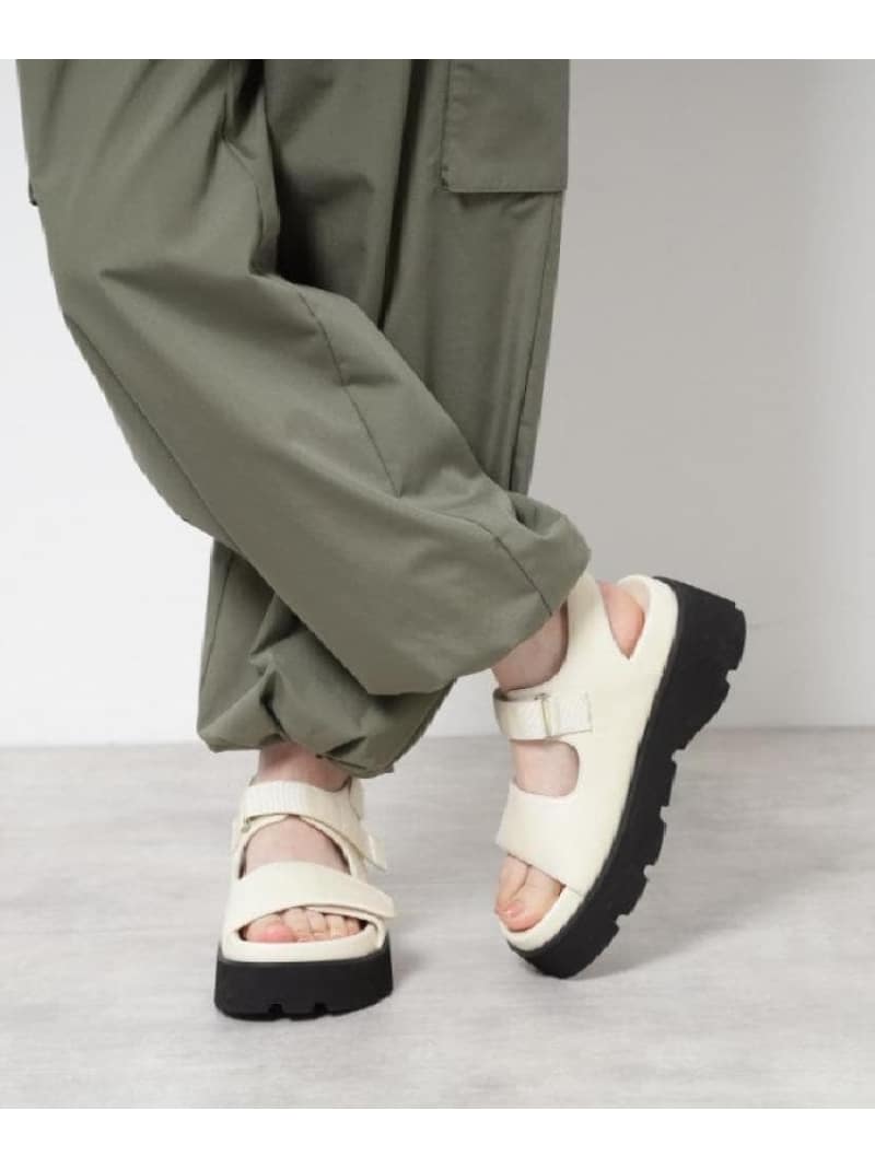 【SALE／20%OFF】ダブル三尺帯厚底サンダル ESPERANZA エスペランサ シューズ・靴 サンダル 黒いこと 白いこと【RBA_E】【貨物輸送無料】[ Fashion]