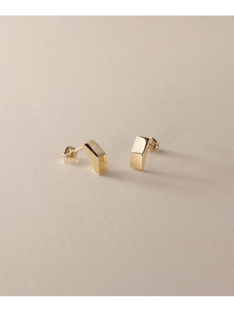 K10中空トライアングルシェイプ スタッドピアス COCOSHNIK ココシュニック アクセサリー・腕時計 ピアス ゴールド【送料無料】[ Fashion]｜WORLD ONLINE STORE店