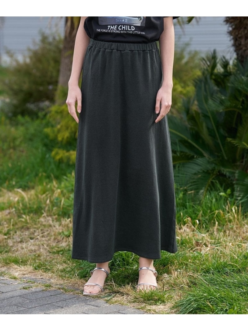 ウォッシャブルリネンウラケスカート DRESSTERIOR ドレステリア スカート ロング・マキシスカート グレー【先行予約】*【送料無料】[ Fashion]