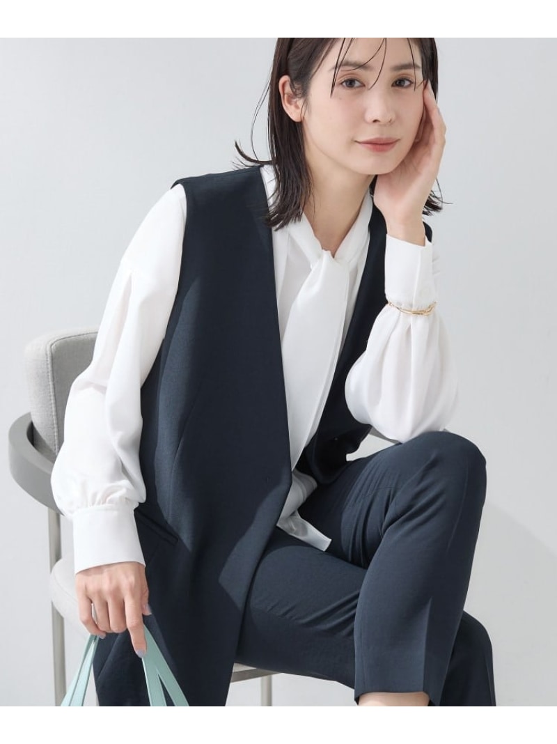 【SALE／5%OFF】【洗える/多機能/SETUP可】着る日傘ジレジャケット INDIVI インディヴィ トップス ベスト・ジレ ブルー ベージュ ブラック ネイビー【RBA_E】【送料無料】[ Fashion]