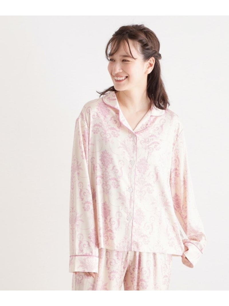 【人気デザイン!上下セット/収納袋付き】ジョゼッテパジャマ LAURA ASHLEY HOME ローラ アシュレイ インナー・ルームウェア パジャマ グリーン ピンク【送料無料】[ Fashion]