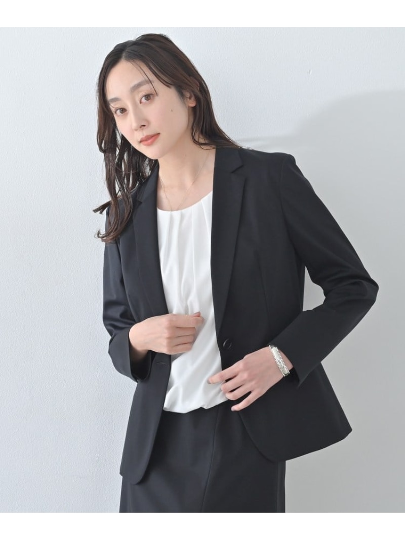 【SALE／20%OFF】【UV/接触冷感/スーツ】ジャージテーラードジャケット UNTITLED アンタイトル ジャケット・アウター テーラードジャケット・ブレザー グレー ネイビー ブラック【RBA_E】【送料無料】[ Fashion]｜WORLD ONLINE STORE店