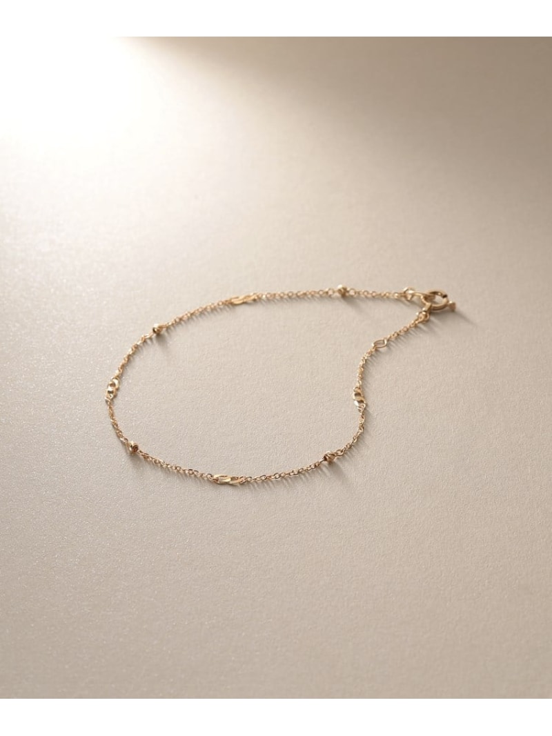 K18フラットキヘイ*ハニーカットビーズ ブレスレット COCOSHNIK ココシュニック アクセサリー・腕時計 ブレスレット・バングル ゴールド【送料無料】[ Fashion]｜WORLD ONLINE STORE店