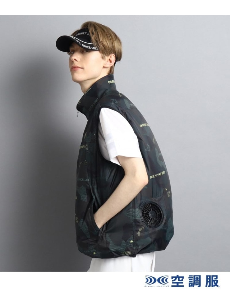【SALE／30%OFF】【ファン別売り】 総柄デザイン 「空調服(R)」ベスト adabat アダバット トップス ベスト・ジレ ピンク ホワイト カーキグリーン【RBA_E】【送料無料】[ Fashion]｜WORLD ONLINE STORE店