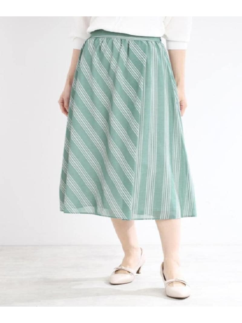 【SALE／50%OFF】【室内用便器可】縞模様柄シアースカート Reflect リフレクト スコート 余分の物のスコート 緑であること ベージュ 米国海軍【RBA_E】【貨物輸送無料】[ Fashion]