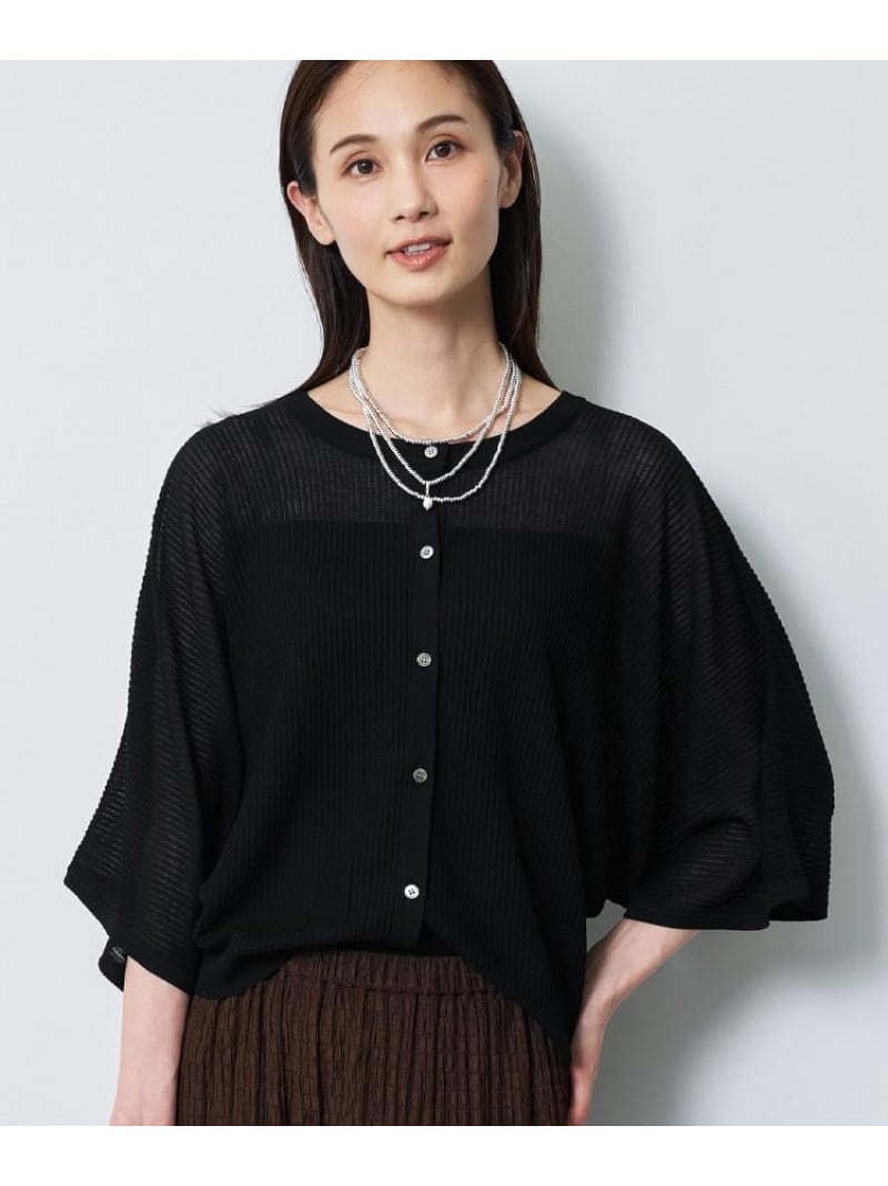 【前後2WAY】リラクシーニットトップス Reflect リフレクト トップス ニット ブラック イエロー ブラウン【送料無料】[ Fashion]