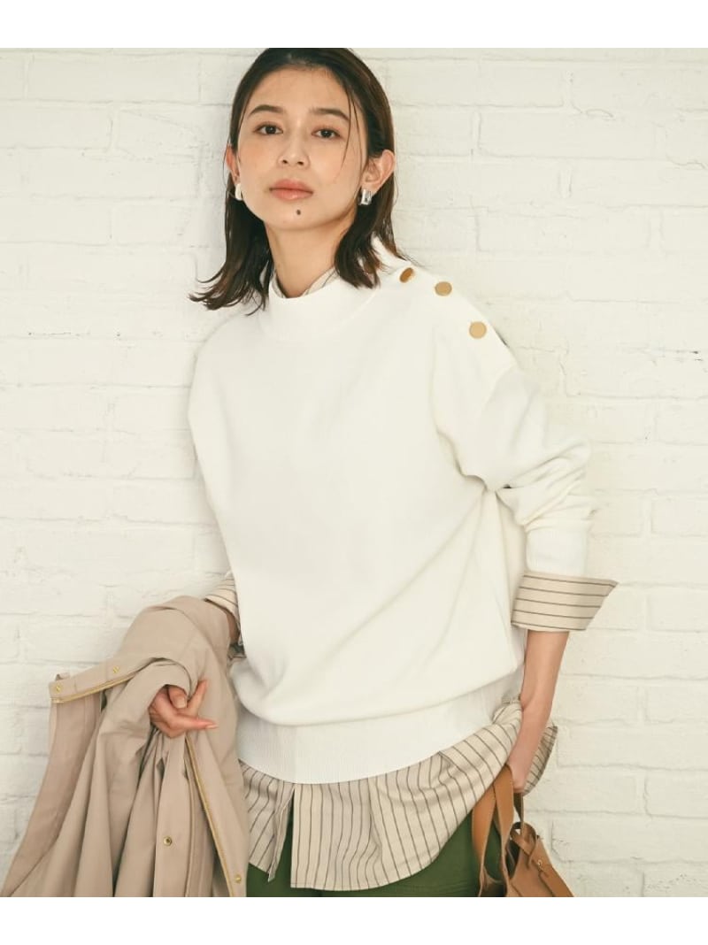 【SALE／57%OFF】【洗える】ミラノリブニット UNTITLED アンかた書き トップス 編み物 白いこと 黒いこと 赤いこと【RBA_E】【貨物輸送無料】[ Fashion]