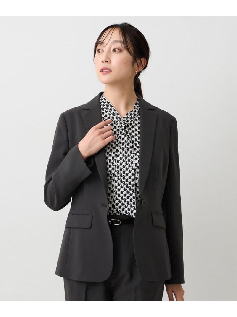 【SALE／5%OFF】【セットアップ可/UV/接触冷感】エアリーテーラードジャケット UNTITLED アンタイトル ジャケット・アウター テーラードジャケット・ブレザー ネイビー グレー ベージュ【RBA_E】【送料無料】[ Fashion]｜WORLD ONLINE STORE店