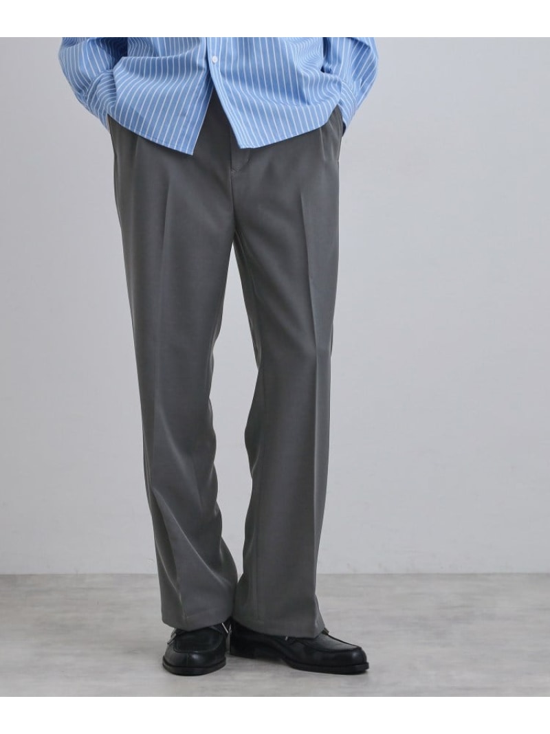 ストレートレッグスラックス tk.TAKEO KIKUCHI ティーケータケオキクチ パンツ その他のパンツ グレー ブラック【送料無料】[ Fashion]