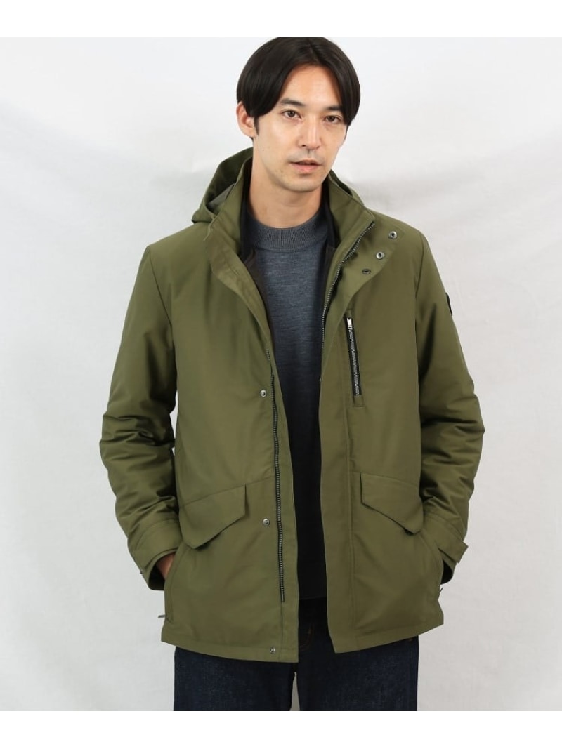【SALE／37%OFF】【3WAY/撥水】ドビーメモリー ダウンライナーブルゾン TAKEO KIKUCHI タケオキクチ ジャケット・アウター ブルゾン・ジャンパー グリーン ブラウン ベージュ ネイビー【RBA_E】【送料無料】[ Fashion]