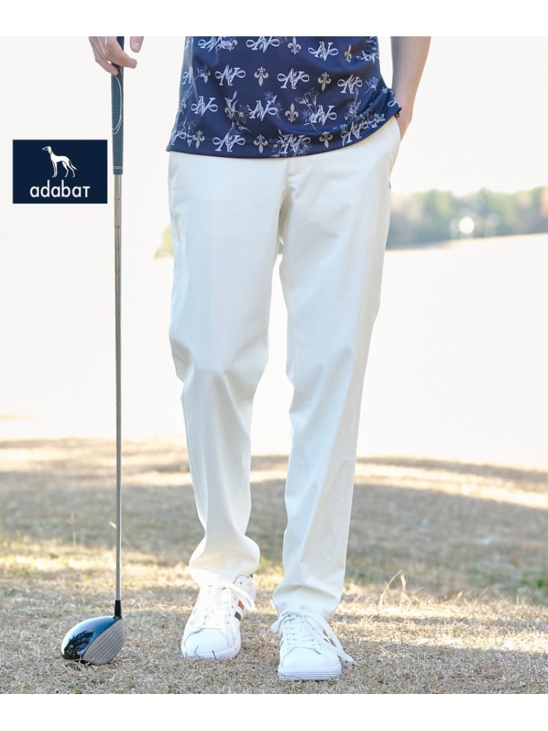 【SALE／10%OFF】【ADABAT NAVY】撥水フルダルテーパードパンツ adabat アダバット パンツ その他のパンツ ホワイト ブルー ネイビー ベージュ【RBA_E】【送料無料】[ Fashion]
