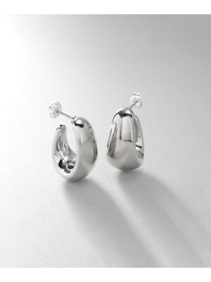シルバー ホロウフープ ドロップピアス COCOSHNIK ONKITSCH ココシュニック オンキッチュ アクセサリー・腕時計 ピアス シルバー【送料無料】[ Fashion]