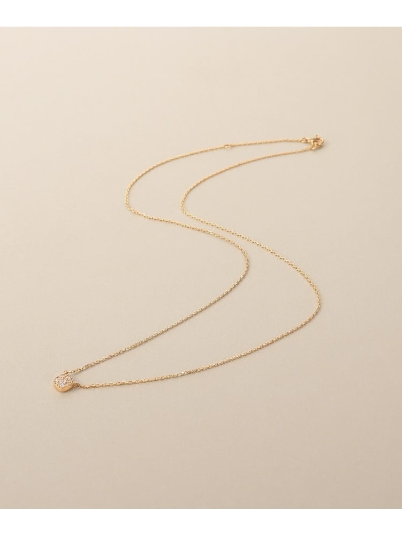 K10ダイヤモンド ランダムパヴェクッション ネックレス COCOSHNIK ココシュニック アクセサリー・腕時計 ネックレス ゴールド【送料無料】[ Fashion]｜WORLD ONLINE STORE店