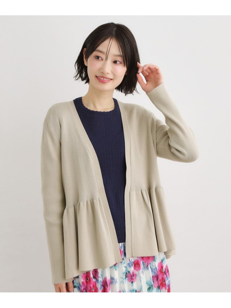 【SALE／5%OFF】【一般受け絵図面!絹地混/洗える】フラウンスジレー LAURA ASHLEY ローラ アシュレイ トップス ジレー 薄墨色 パープル 米国海軍【RBA_E】【貨物輸送無料】[ Fashion] トップス-カーディガン・ボレロ-レディースファッション