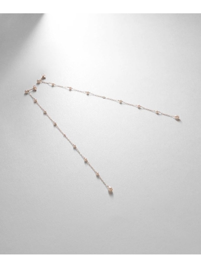 K10パール ステーション2WAY スタッドピアス COCOSHNIK ココシュニック アクセサリー・腕時計 ピアス イエロー【送料無料】[ Fashion]