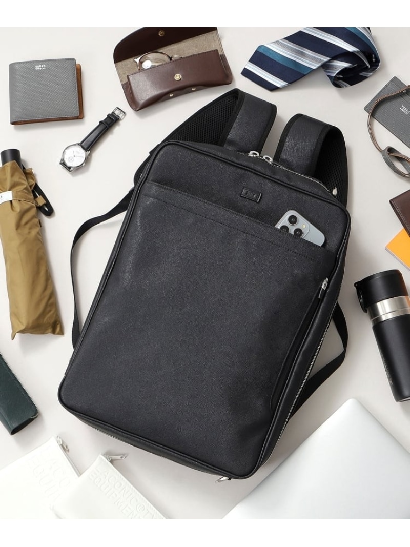【SALE／30%OFF】【3WAY/PC対応】コーデュラ(R)コーティング バッグ TAKEO KIKUCHI タケオキクチ バッグ リュック・バックパック ネイビー ブラック【RBA_E】【送料無料】[ Fashion]
