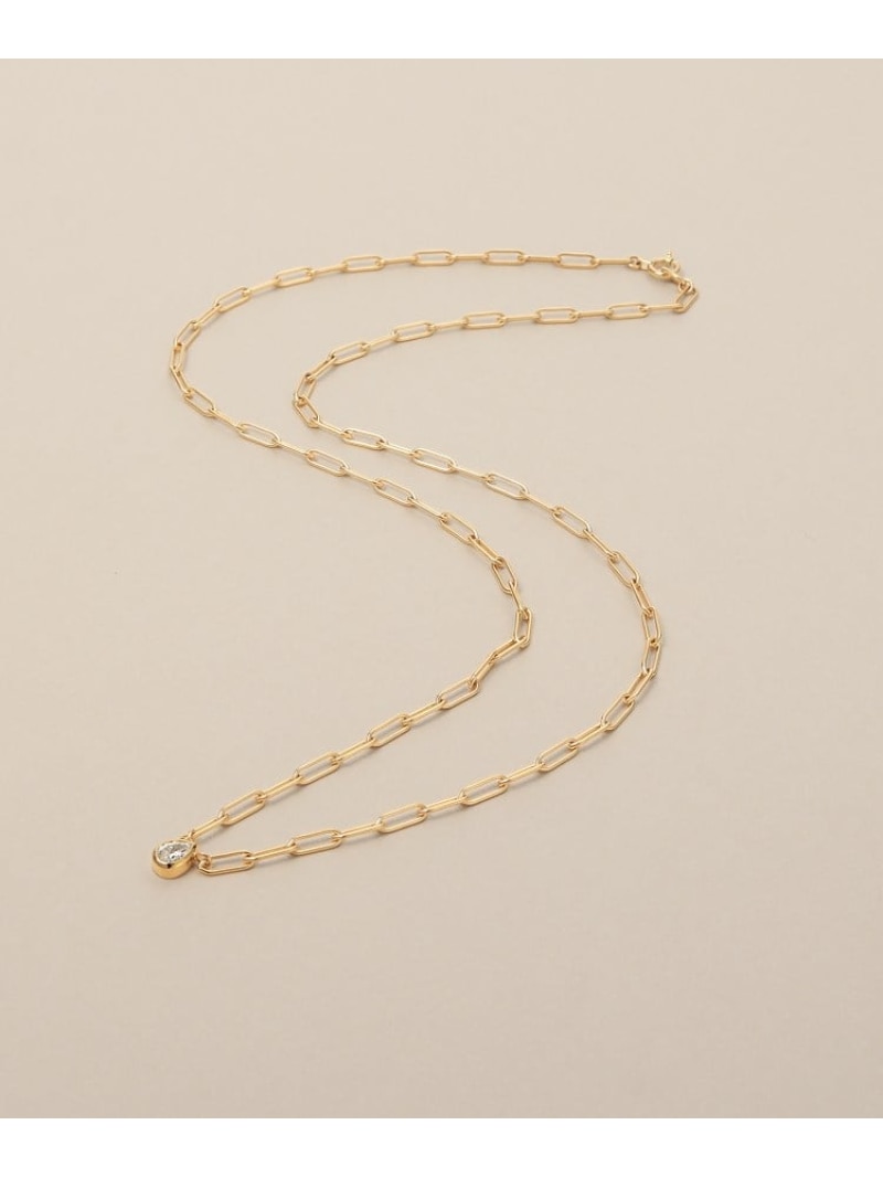 K18ダイヤモンド ペアシェイプカットふせ込み ネックレス COCOSHNIK ココシュニック アクセサリー・腕時計 ネックレス ゴールド【送料無料】[ Fashion]｜WORLD ONLINE STORE店