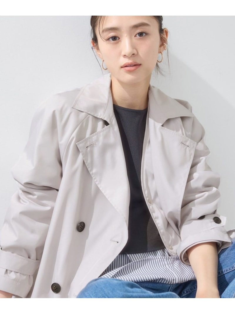 【SALE／28%OFF】【撥水/UVケア/2WAY】超軽量ライナー付ライトトレンチコート INDIVI インディヴィ ジャケット・アウター トレンチコート グレー ネイビー【RBA_E】【送料無料】[ Fashion]