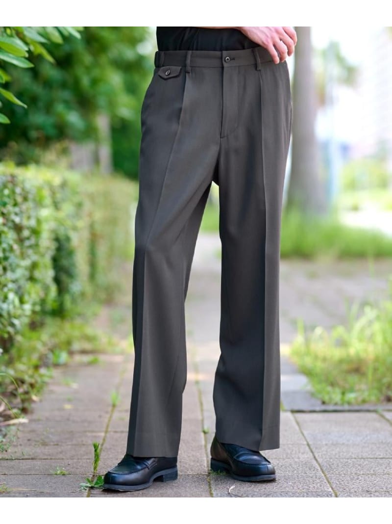 【SALE／10%OFF】【セットアップ可】クリアーカルゼ SET UP ワイドパンツ DRESSTERIOR ドレステリア パンツ その他のパンツ ブラック グレー【RBA_E】【送料無料】[ Fashion]