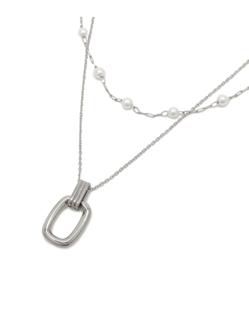 【SALE／10%OFF】【ステンレス】MIXレイヤードチェーンネックレス UNTITLED アンタイトル アクセサリー・腕時計 ネックレス シルバー ゴールド【RBA_E】【送料無料】[ Fashion]